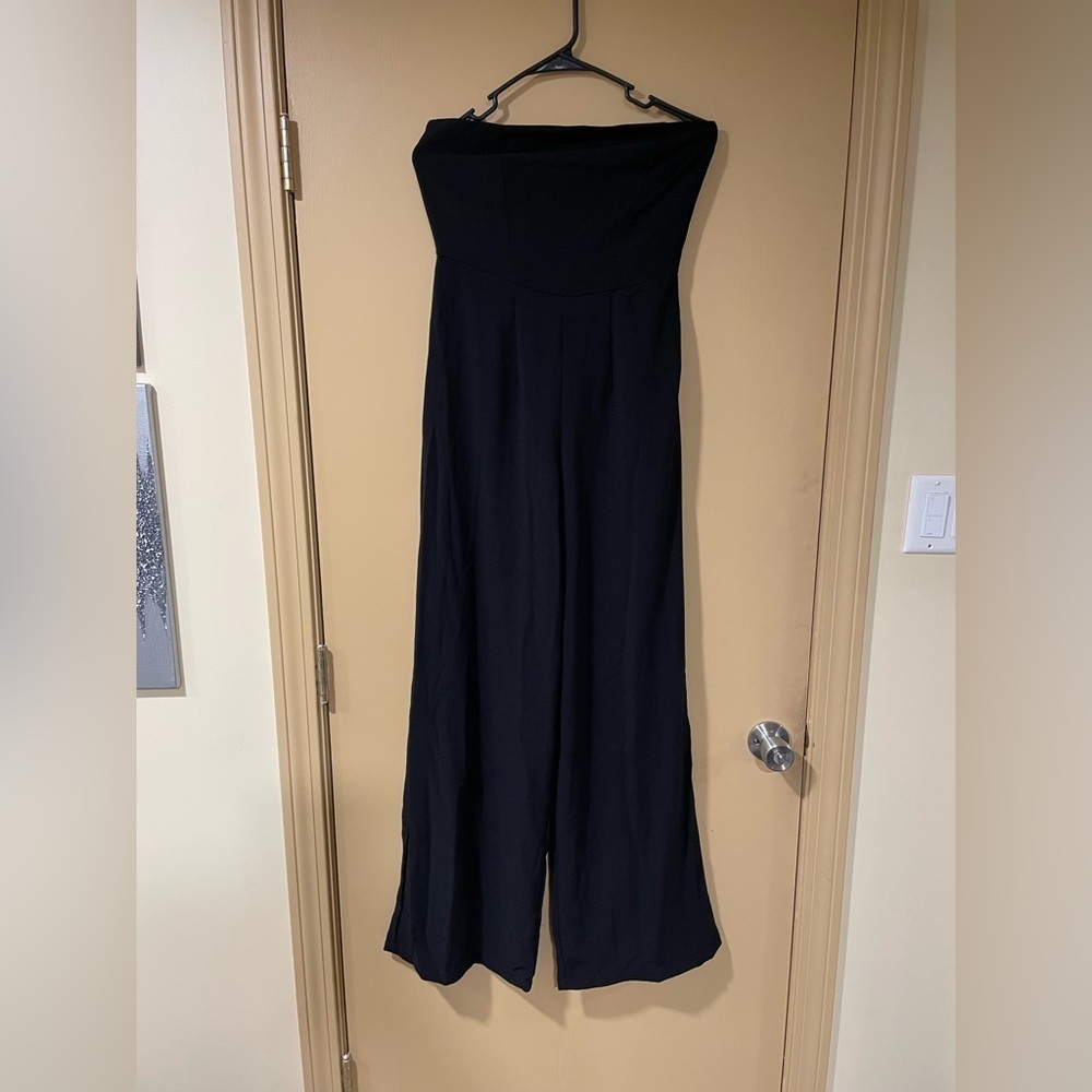 NWT Wild Fable Black Strapless Jumpsuit